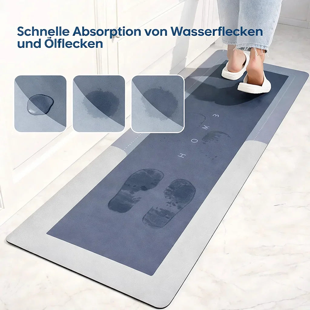 Non-Slip Absorbent Floor Mat – Super Soak Kitchen & Bath Safety Rug