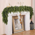 Artificial Greenery Christmas Garland Mantle and Stair Trim 2 Pack
