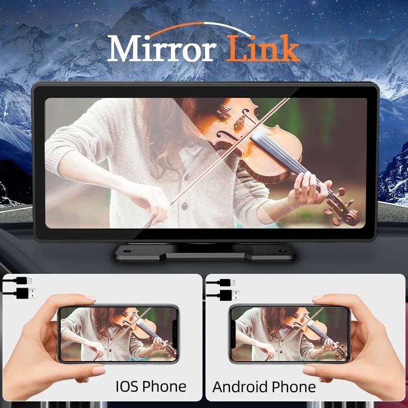 Touch Screen Car Stereo with Bluetooth and Backup Camera