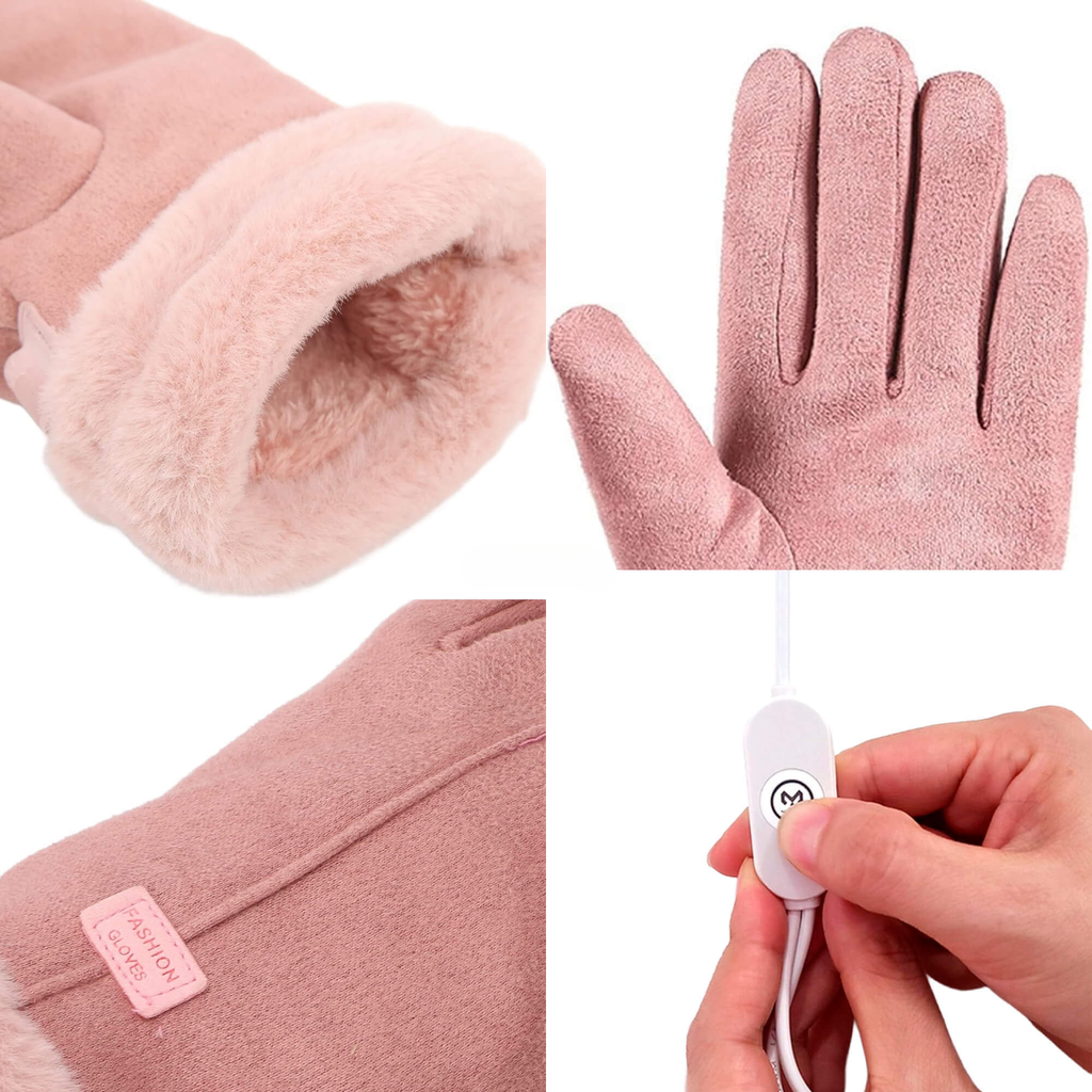 Heated Gloves for Women – USB Rechargeable Waterproof Thermal Winter Gloves