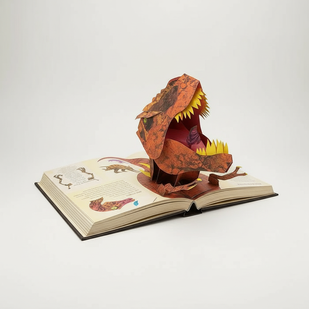 3D Pop-Up Dinosaur Book – Interactive Prehistoric Kids & Adults