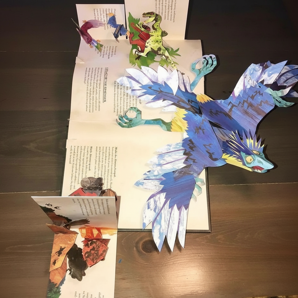 3D Pop-Up Dinosaur Book – Interactive Prehistoric Kids & Adults