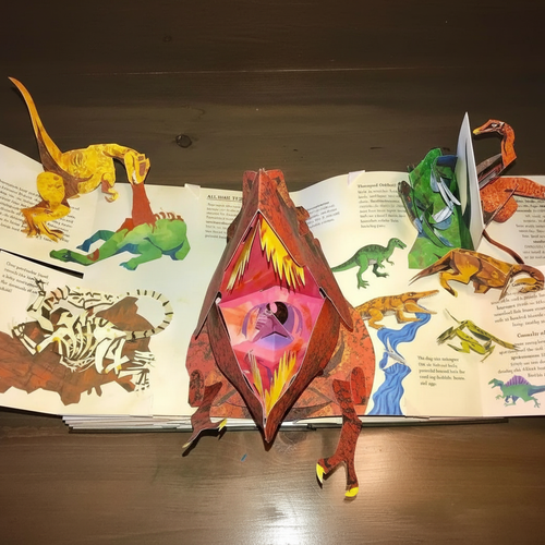 3D Pop-Up Dinosaur Book – Interactive Prehistoric Kids & Adults