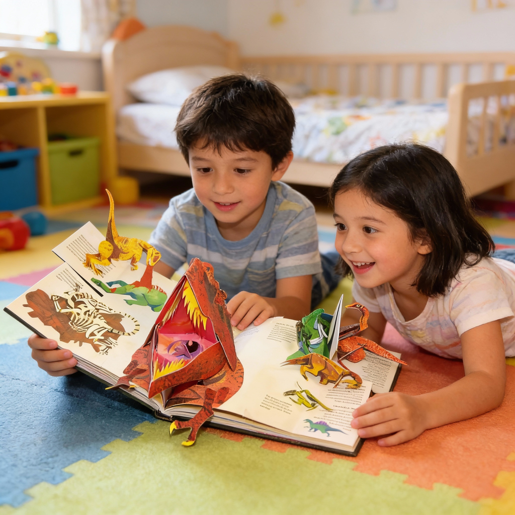 3D Pop-Up Dinosaur Book – Interactive Prehistoric Kids & Adults