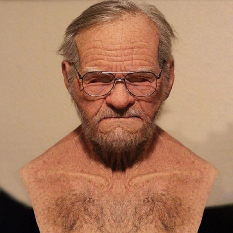 Realistic Full Face Latex Halloween Mask – Cosplay & Costume Wear