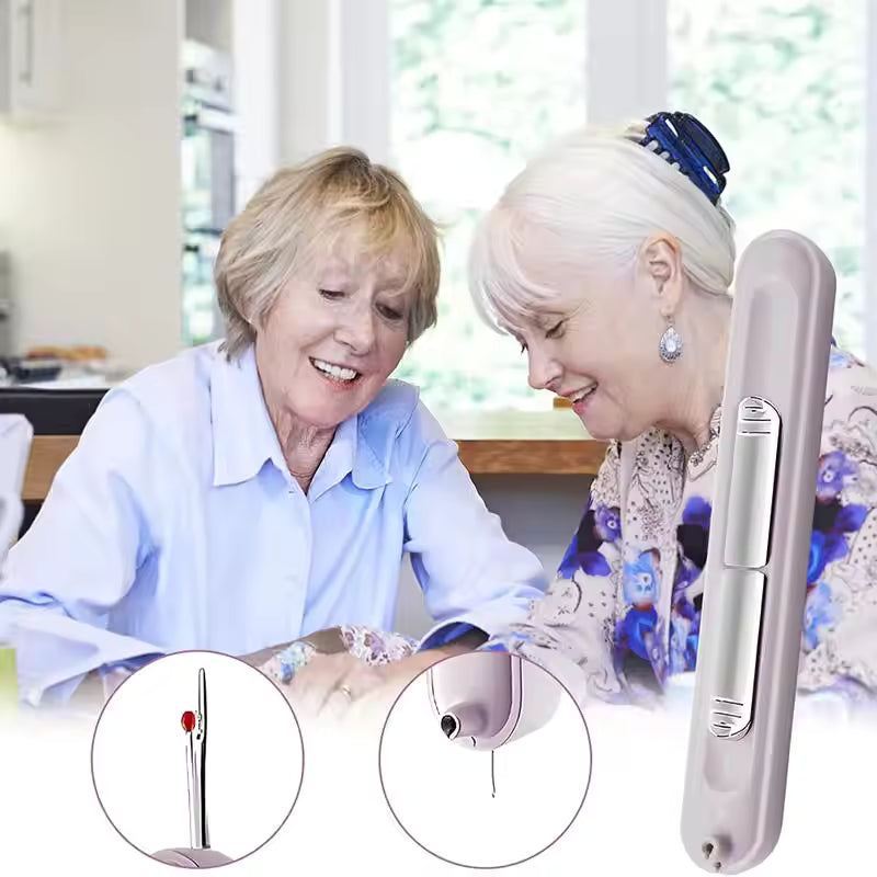 Needle Threader & Seam Ripper 2-in-1 – Compact Sewing Tool & Free Bonus Pack