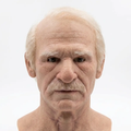 Realistic Old Man Halloween Mask – Creepy Latex Full Face & Adults