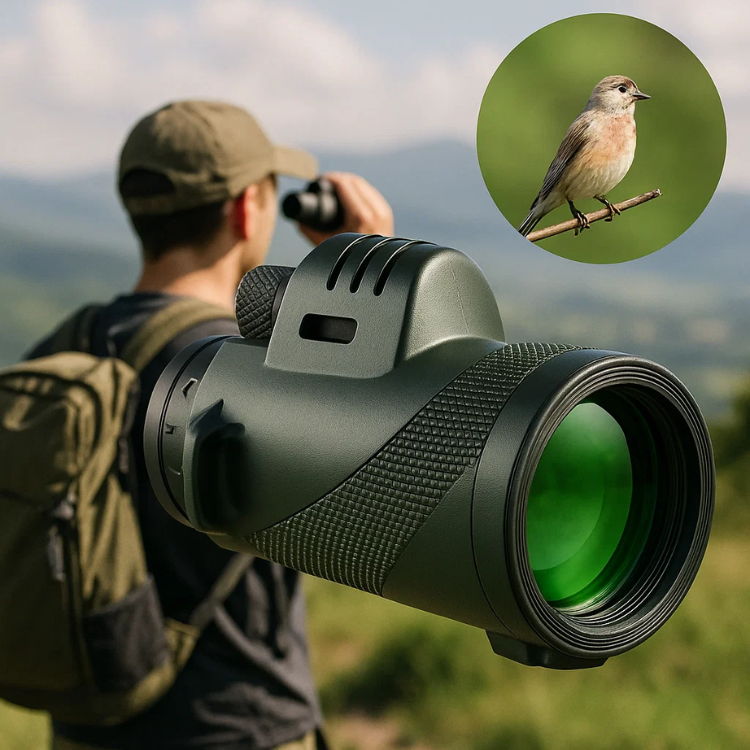 Ultra-Zoom Monocular – 600x HD Lens Compact Hiking & Birdwatching