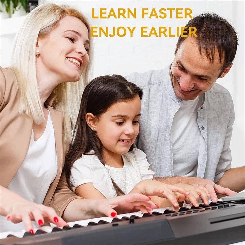 Removable Piano Keyboard Note Labels – Color-Coded Learning Stickers