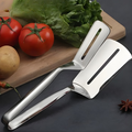 Stainless Steel Spatula Tongs – Flip and Grip 2-in-1 Cooking Tool