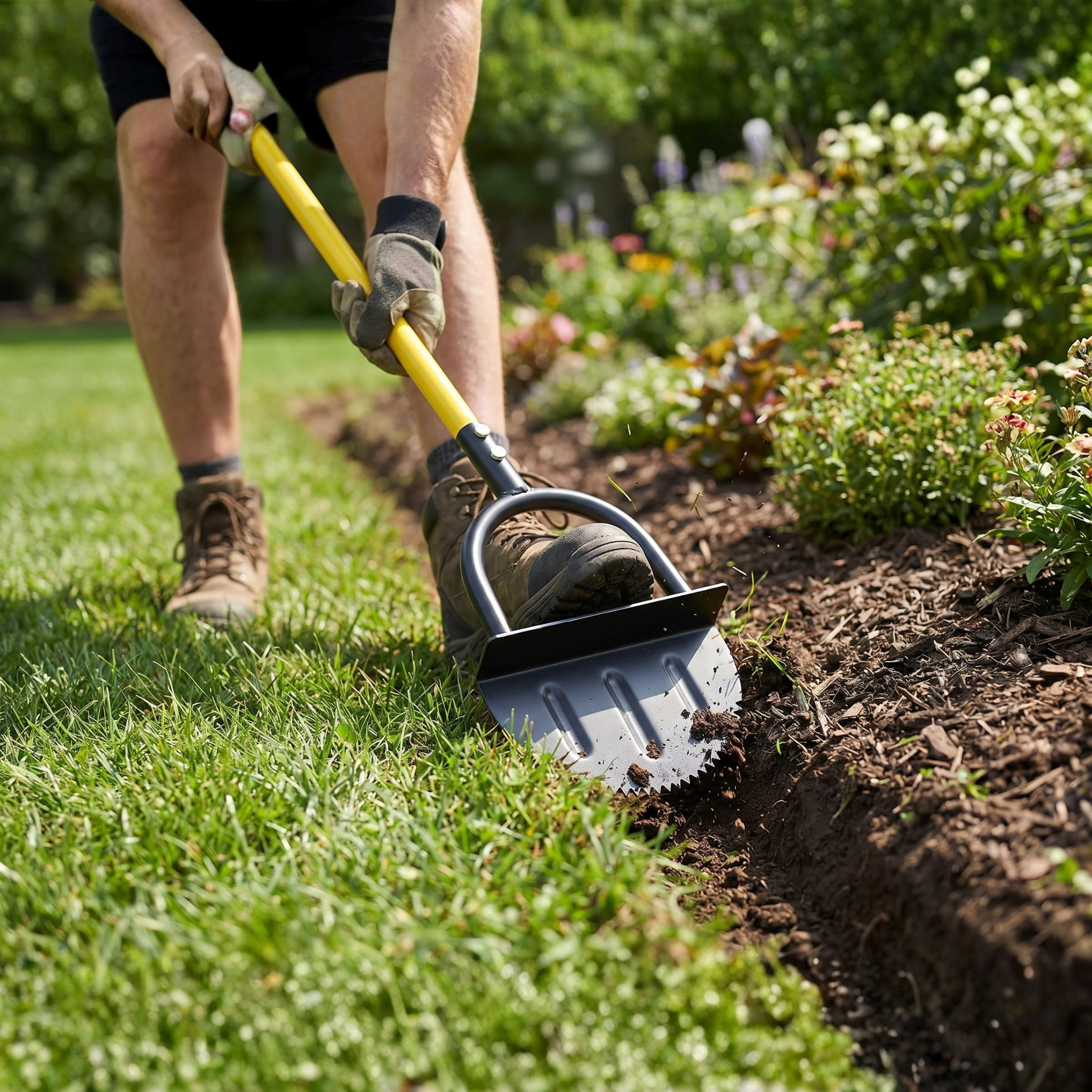 Manual Lawn Edger – Half-Moon EdgeMaster for Clean Garden Edges & Beds