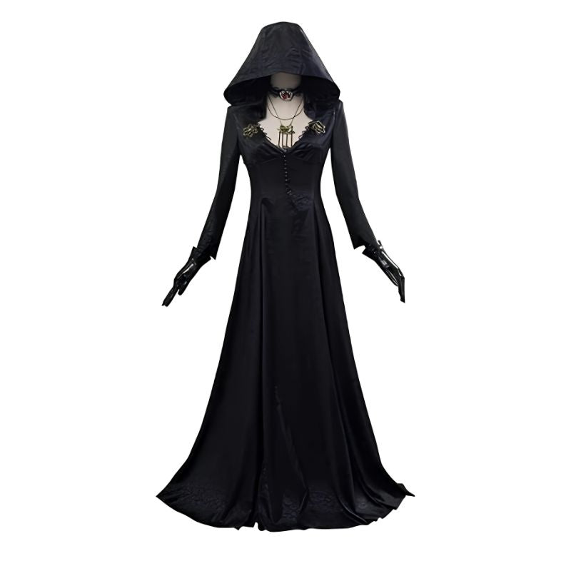 Evil Village Vampire Lady Halloween Cosplay Outfit