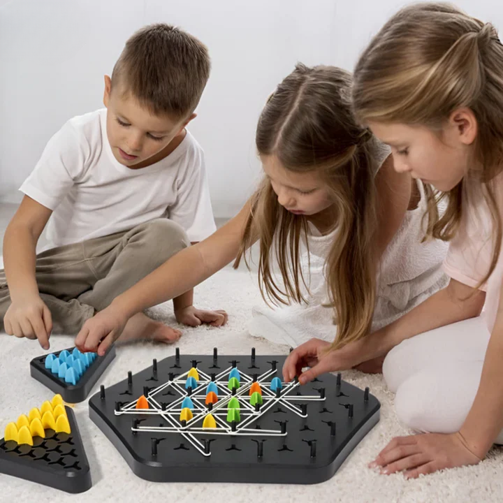 Triangle Strategy Board Game – 2-4 Players & Fun Family Brain Teaser
