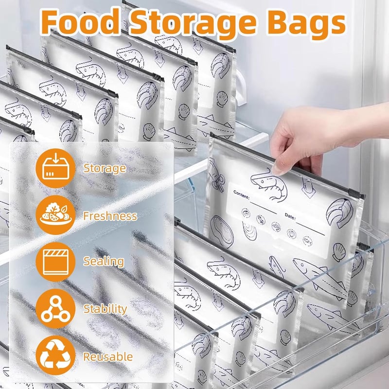 Aluminum Foil Food Storage Bags – Reusable 200×, Airtight & Eco-Friendly