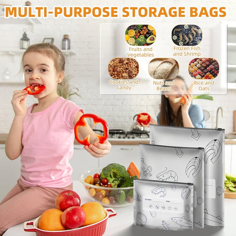 Aluminum Foil Food Storage Bags – Reusable 200×, Airtight & Eco-Friendly