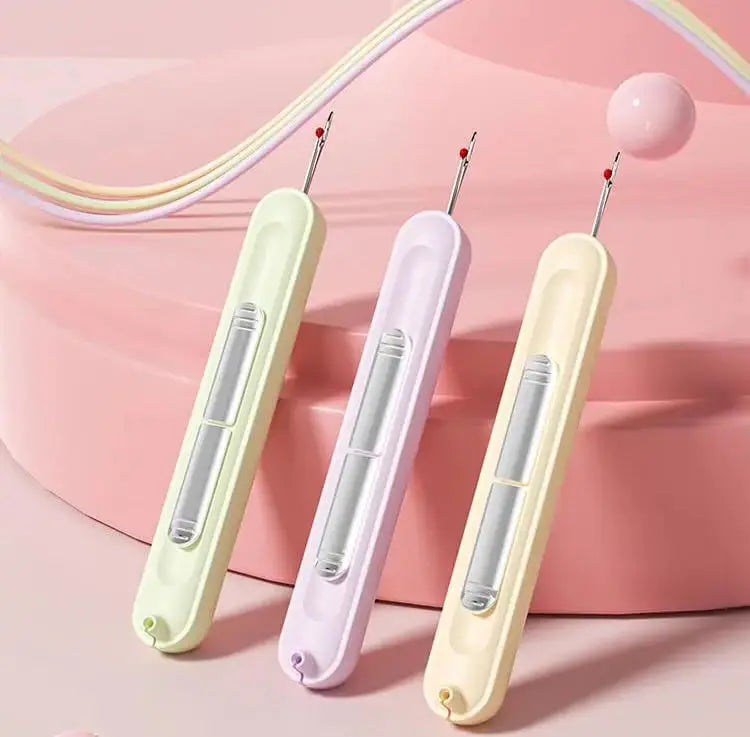 Needle Threader & Seam Ripper 2-in-1 – Compact Sewing Tool & Free Bonus Pack