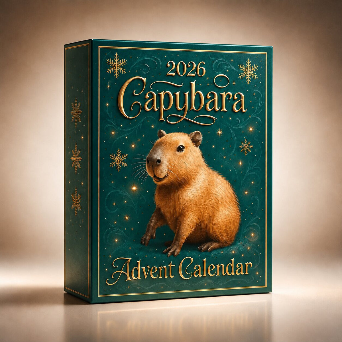 Capybara Advent Calendar 2026 – 24 Daily Surprise Doors & Flat 2D Ornaments