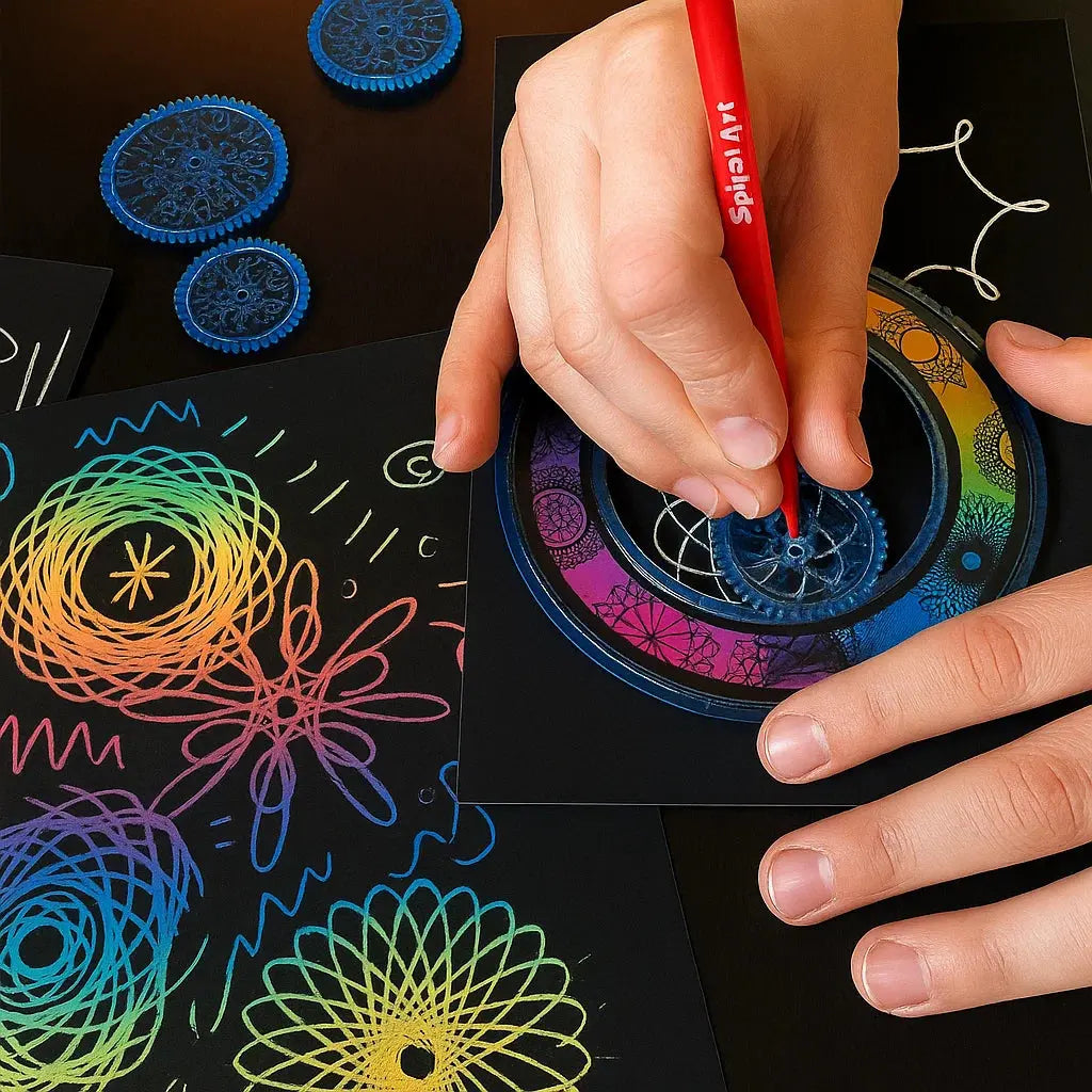 22-Piece Spiral Ruler Set – Creative Drawing, Geometric Patterns & Kids-Friendly