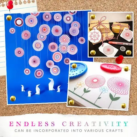 22-Piece Spiral Ruler Set – Creative Drawing, Geometric Patterns & Kids-Friendly