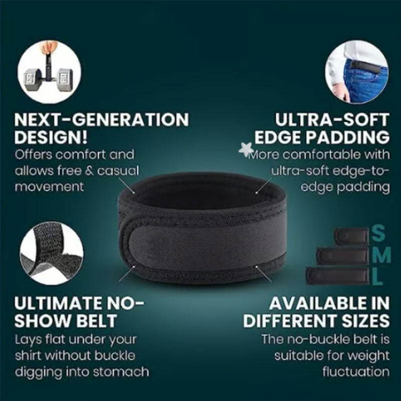 Buckleless Elastic Belt – Portable No-Buckle Adjustable Stretch & Unisex