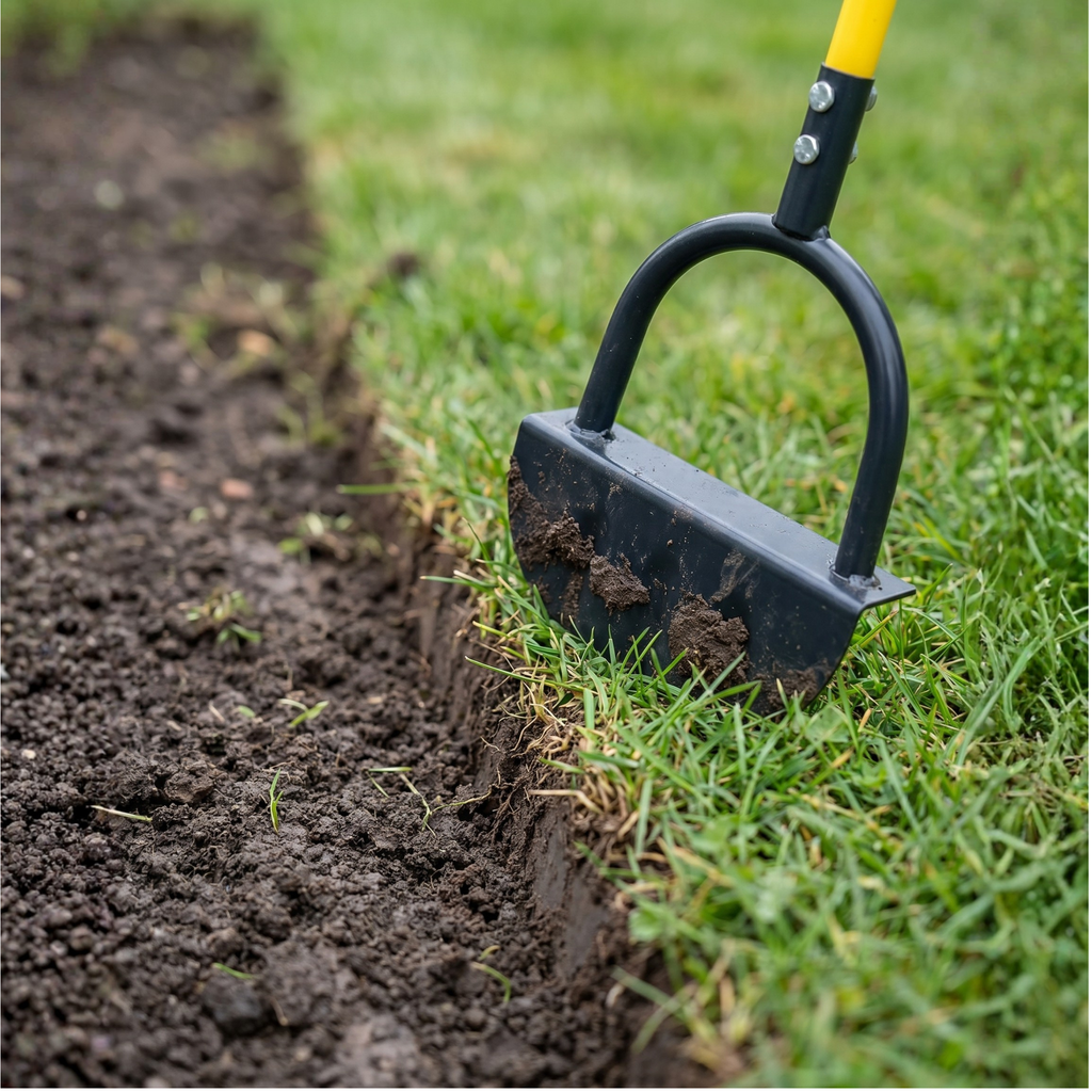 Manual Lawn Edger – Half-Moon EdgeMaster for Clean Garden Edges & Beds