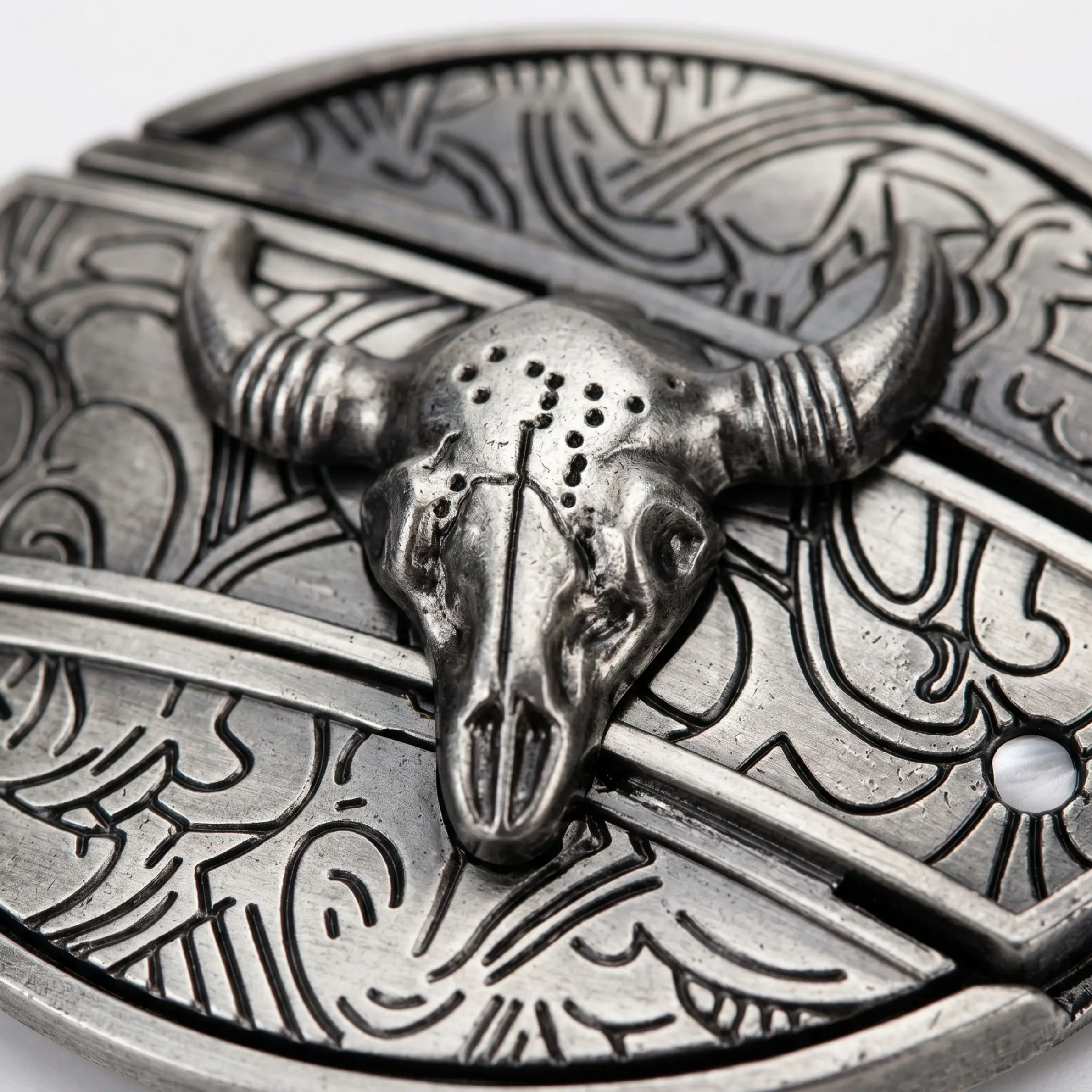 Metal Oval Cowboys Belt Buckle – Western Style Durable & Decorative
