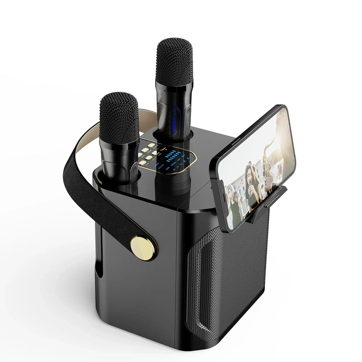 Bluetooth Karaoke Speaker – 2 Microphones, Portable & Party-Ready