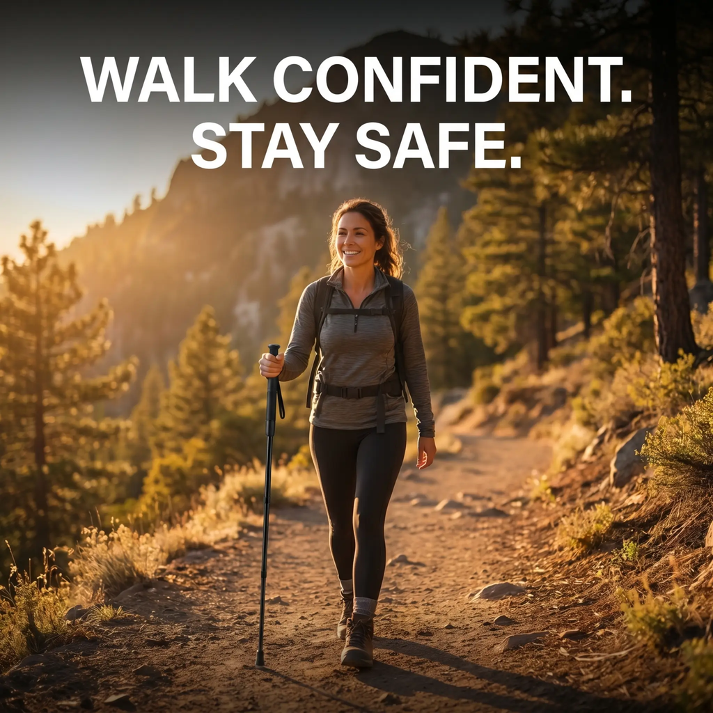Self-Defense Walking Cane – Automatic Stability Anti-Slip & Tactical