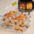 3-Tier Air Fryer Insert – Even Heat Distribution, Non-Stick & Easy Clean