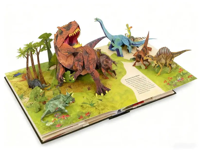 3D Pop-Up Dinosaur Book - Fascinating Interactive Journey to Prehistoric Times