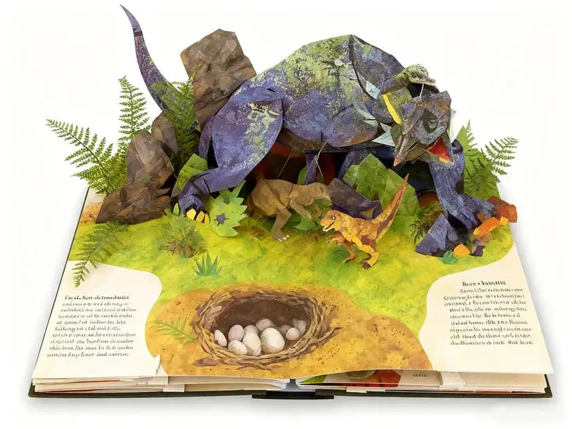 3D Pop-Up Dinosaur Book - Fascinating Interactive Journey to Prehistoric Times