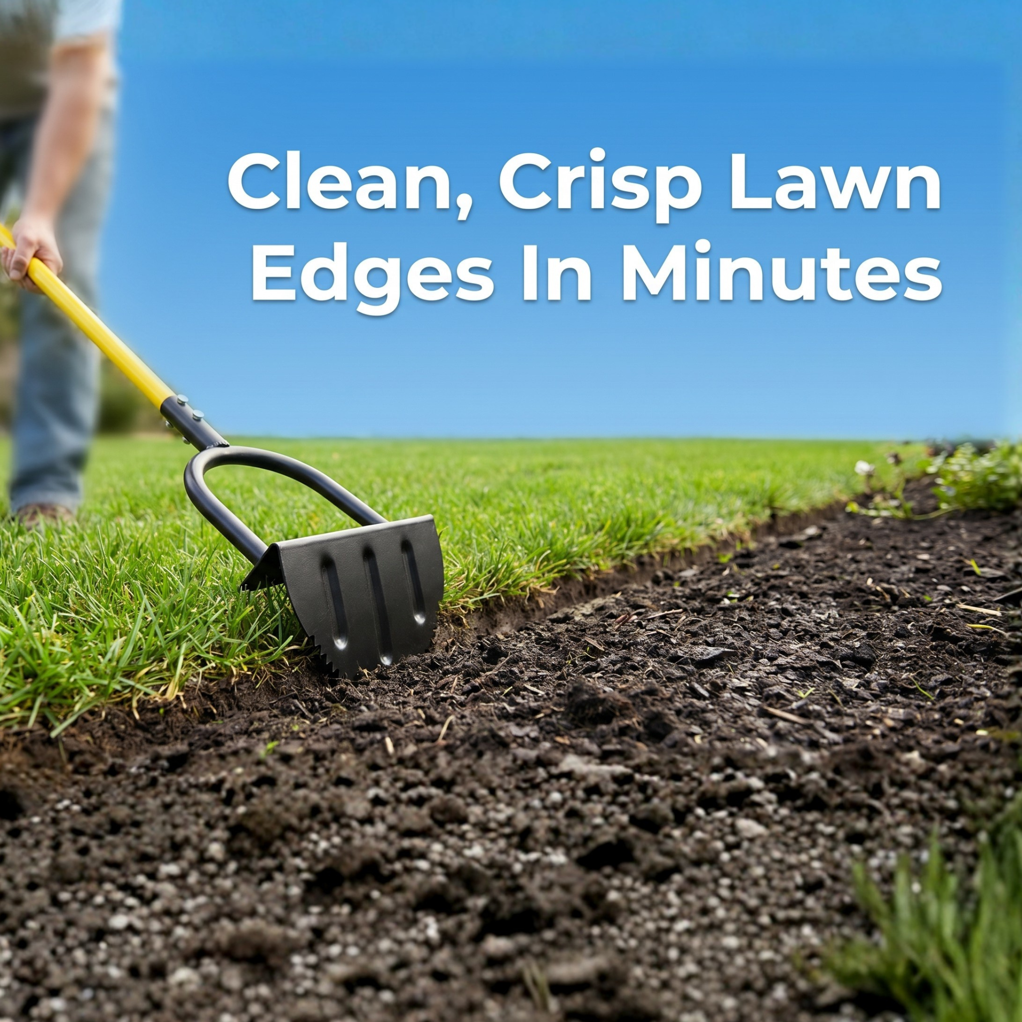 Manual Lawn Edger – Half-Moon EdgeMaster for Clean Garden Edges & Beds