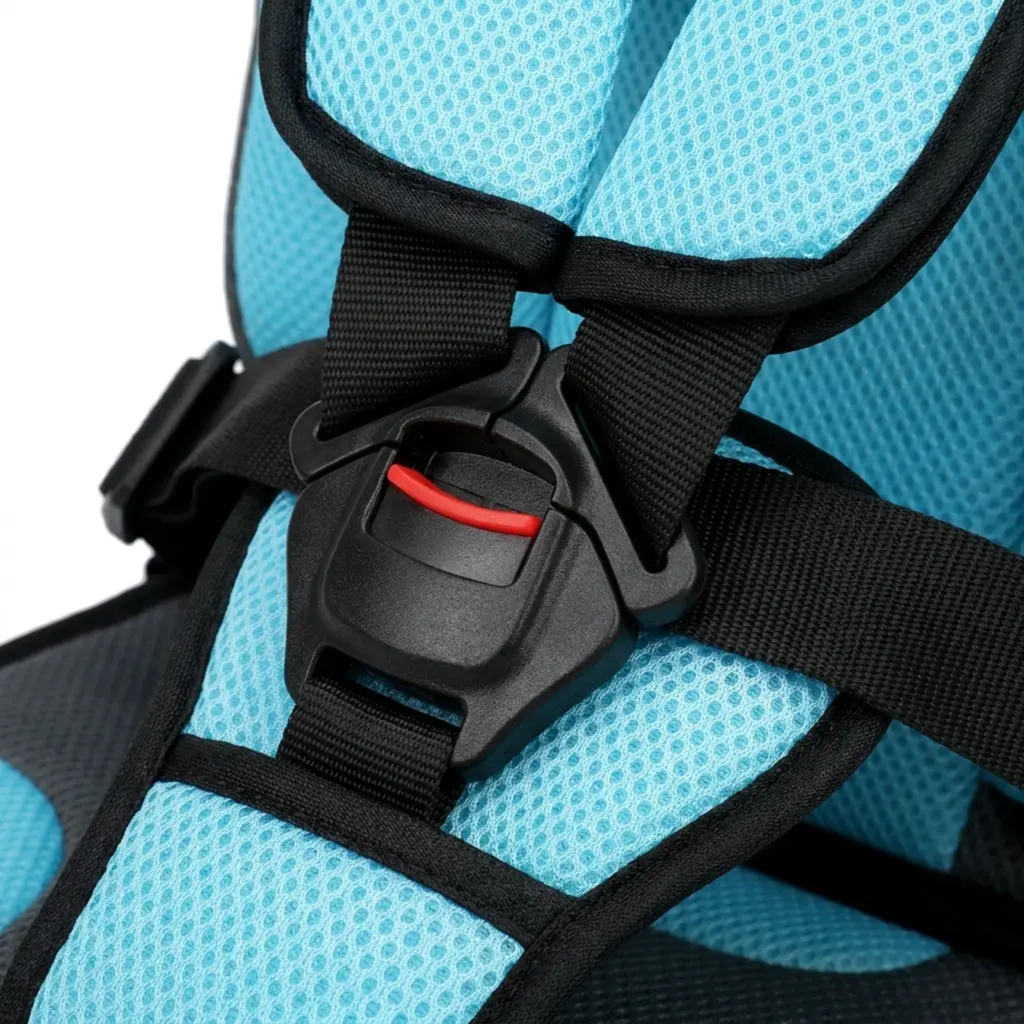 Portable Child Car Booster Seat – Foldable Compact & Travel Safety