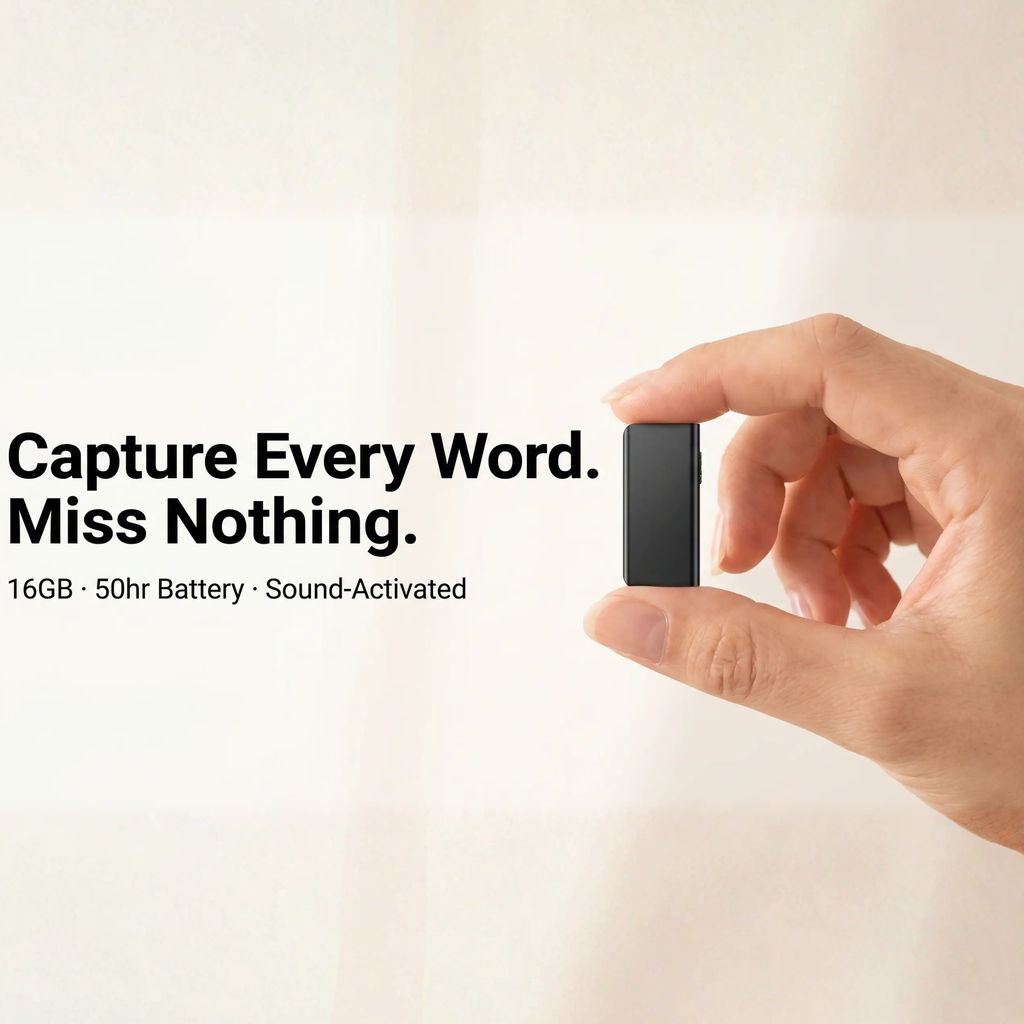 Miniature Voice Recorder – Discreet USB Audio Capture with Voice Activation