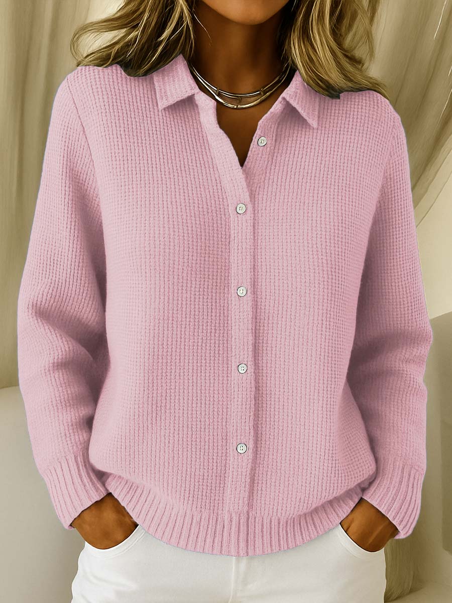 Women's Cardigan – Classic Knit, Button-Front