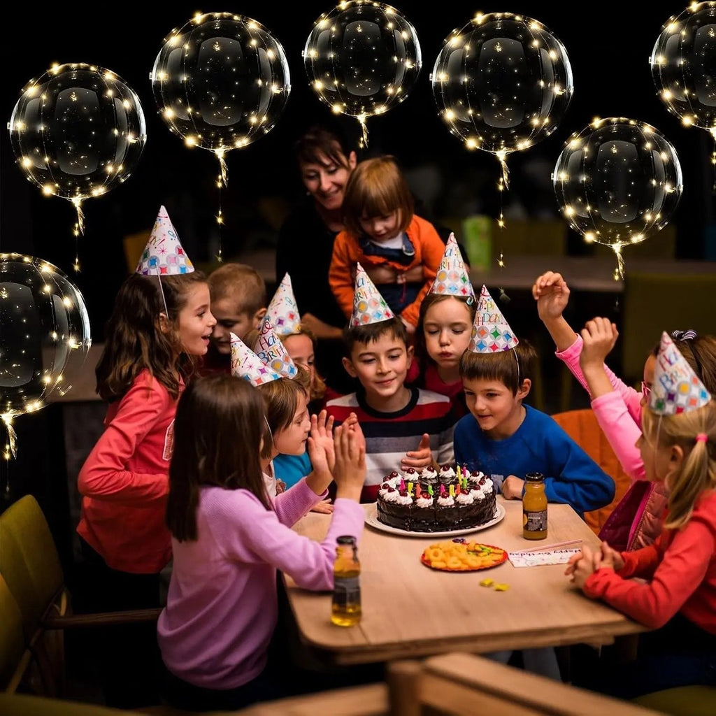 LED Balloon Set of 10 – Warm Glowing Light & Reusable Party Decoration