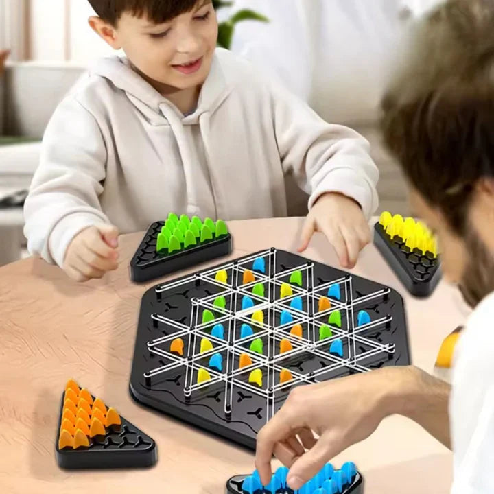 Triangle Strategy Board Game – 2-4 Players & Fun Family Brain Teaser