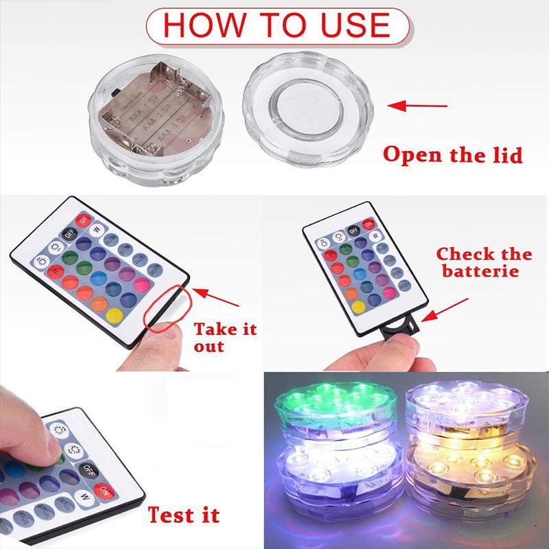 Remote Control Waterproof LED Light – Magnetic Suction Wireless Installation