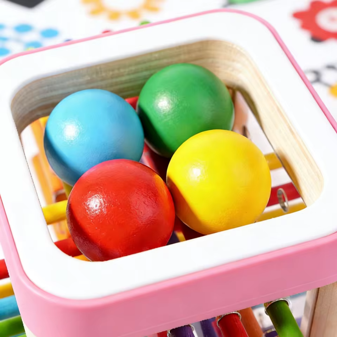 Wooden Stacking Tower Game – Fine Motor Skills for Ages 3+