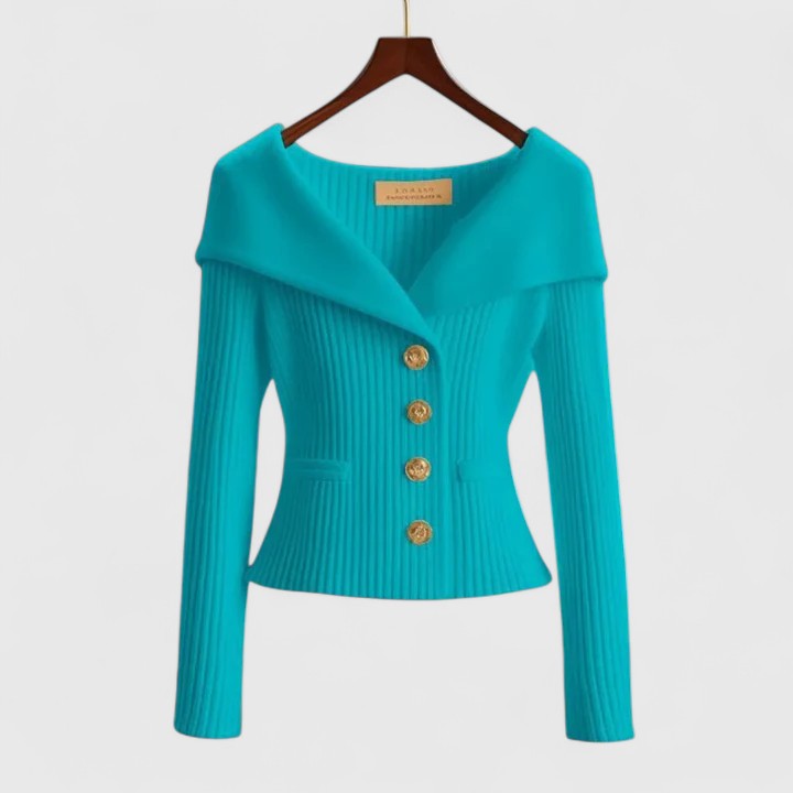 Women's Cardigan – Elegant Knit, Long Sleeve