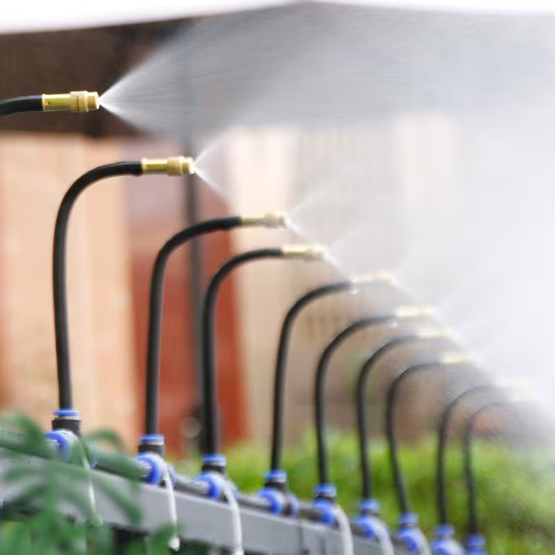 Garden & Balcony Irrigation System – 360° Spray Nozzles, Automatic & No Power Required