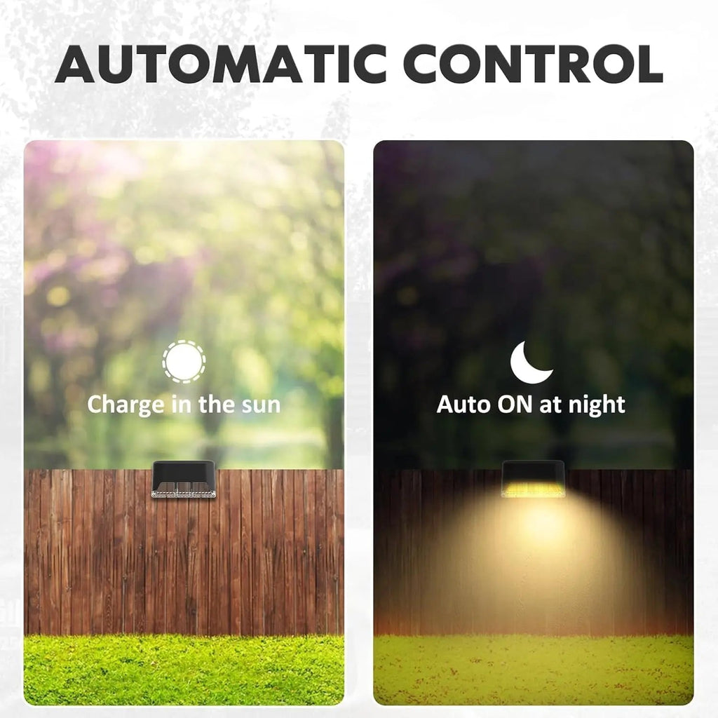 Solar Patio Lights 4-Pack – Weatherproof, Auto On/Off & Garden Outdoor Lighting
