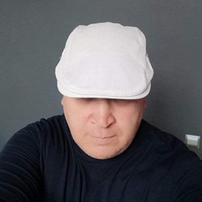 Men's Flat Cap with Mesh Ventilation - Cool, Breathable & Adjustable Fit