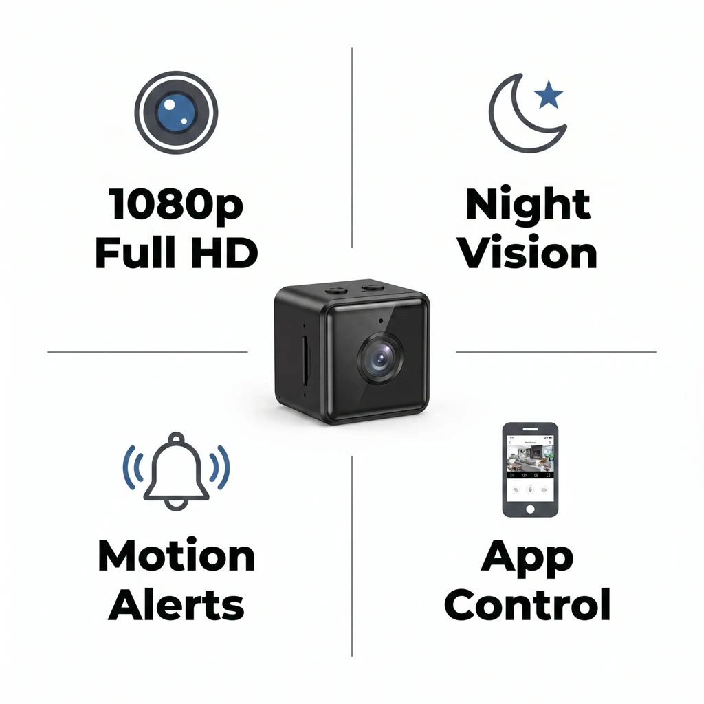 Wireless WiFi Security Camera – 1080P Weather-Resistant Indoor & Outdoor