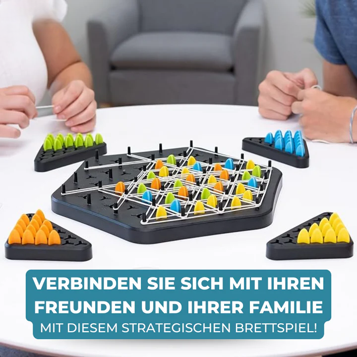 Triangle Strategy Board Game – 2-4 Players & Fun Family Brain Teaser