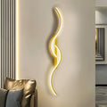 Curved LED Wall Light – Modern Indoor Ambient Plug-In & Contemporary