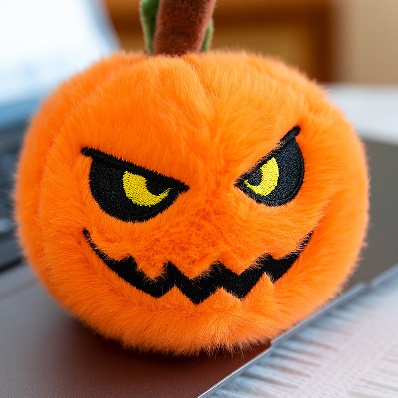 5-Piece Pumpkin Plush Keychain Set