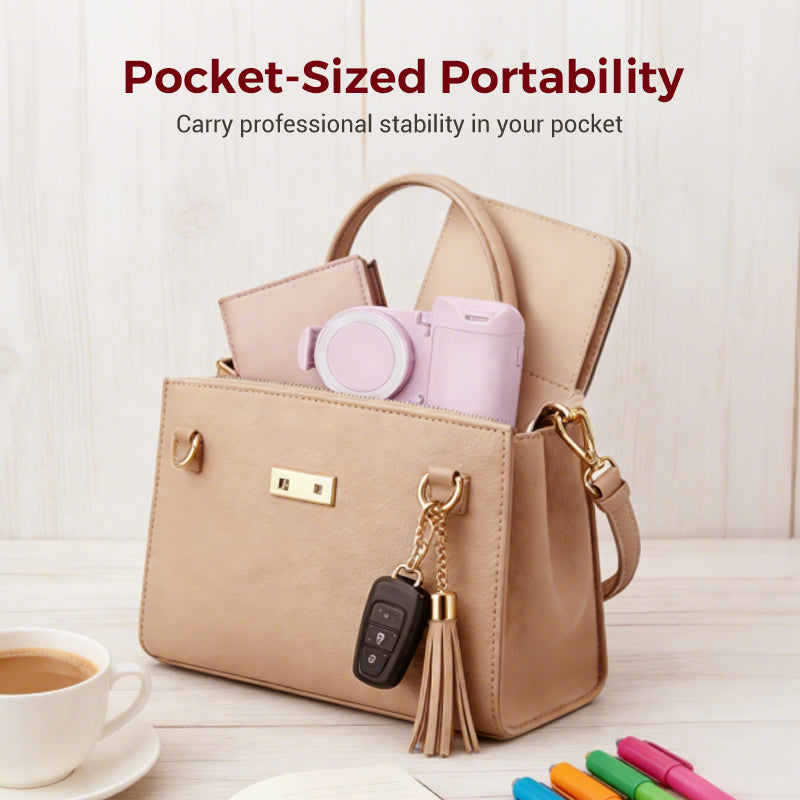 Smartphone Grip with Bluetooth Remote Shutter – Steady &amp; 180° Mount