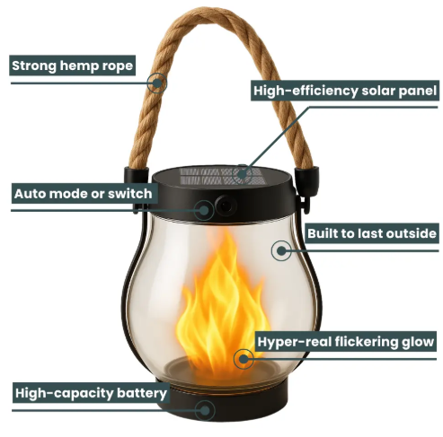 Solar Flame Garden Light – Magical Fire Seed Mood & Outdoor Décor