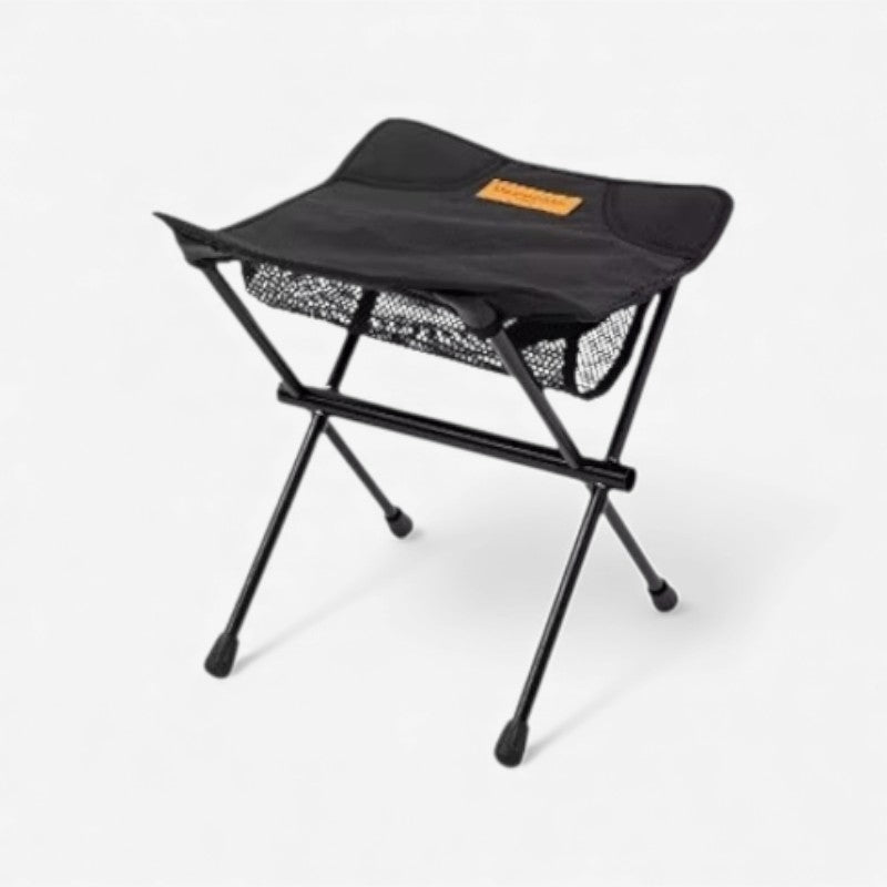 Folding Camping Stool – Portable with Storage Net &amp; Lightweight